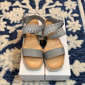Dolce Vita Gray Studded Sandals